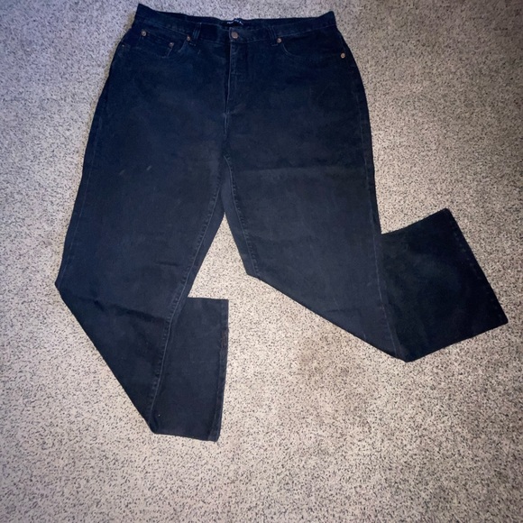 bill blass Denim - Women’s Bill Blass Jeans Perfect Fit Black Denim Size 18 Inseam 28